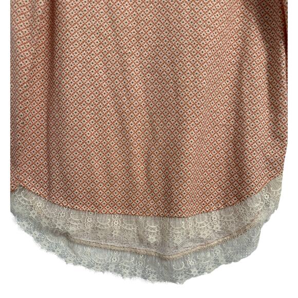 LC NWOT Women's M Cottagecore Floral Lace Bow Long Sleeve Top Soft Girl Coquette - Picture 7 of 11